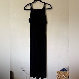 Onyx Nite Black Velvet Maxi Dress, Vintage